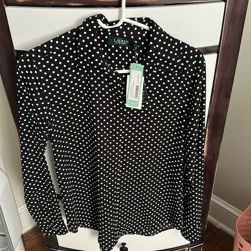 Kristy button down blouse NWT